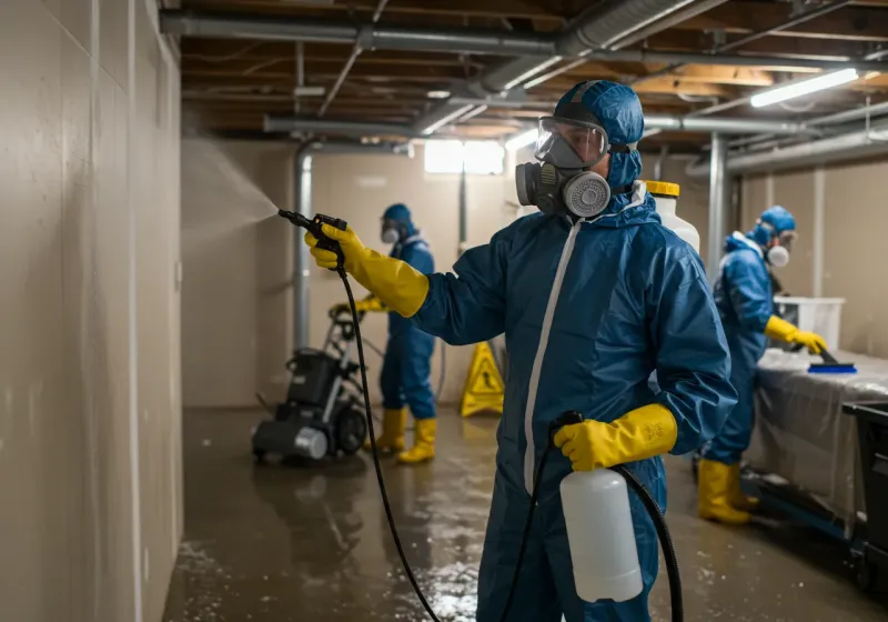 Basement Sanitization and Antimicrobial Treatment process in Goldthwaite, TX