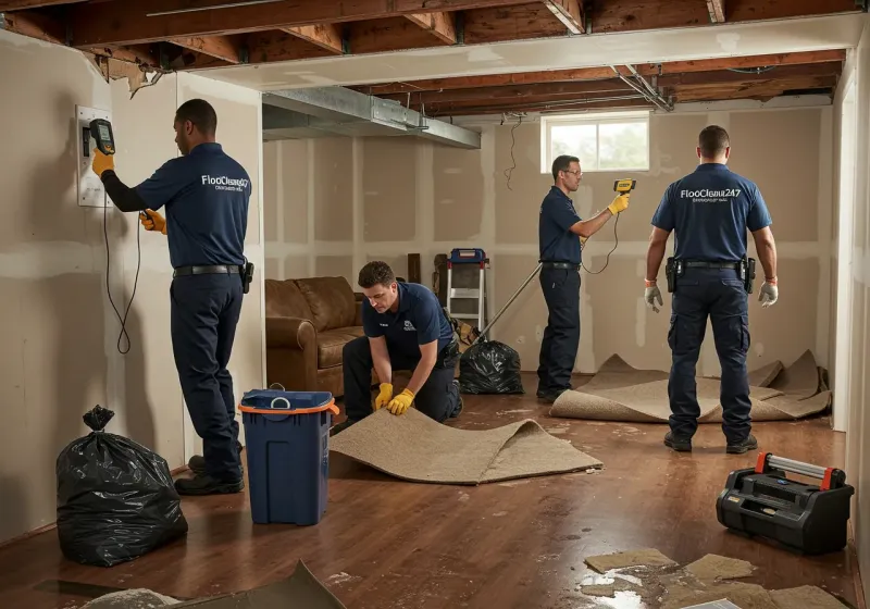 Flood DamageMaterial Assessment and Debris Removal process in Goldthwaite, TX